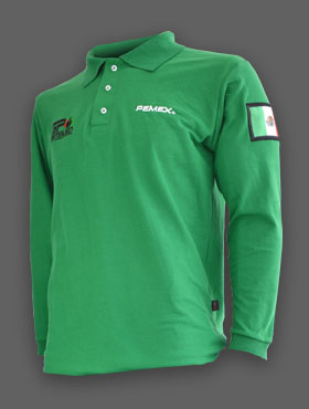 camisa polo gasolinería Pemex